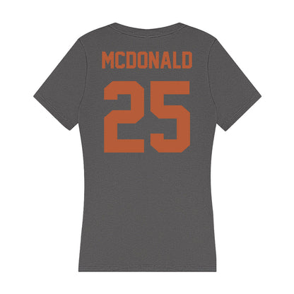 Texas - NCAA Football : Jelani McDonald - Women's V-Neck T-Shirt-1