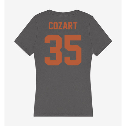 Texas - NCAA Baseball : Samuel Cozart - Women's V-Neck T-Shirt-1