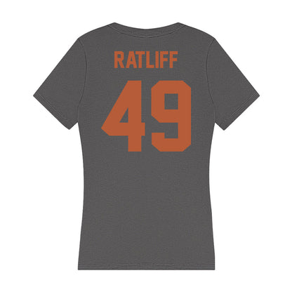 Texas - NCAA Football : Ian Ratliff - Women's V-Neck T-Shirt-1