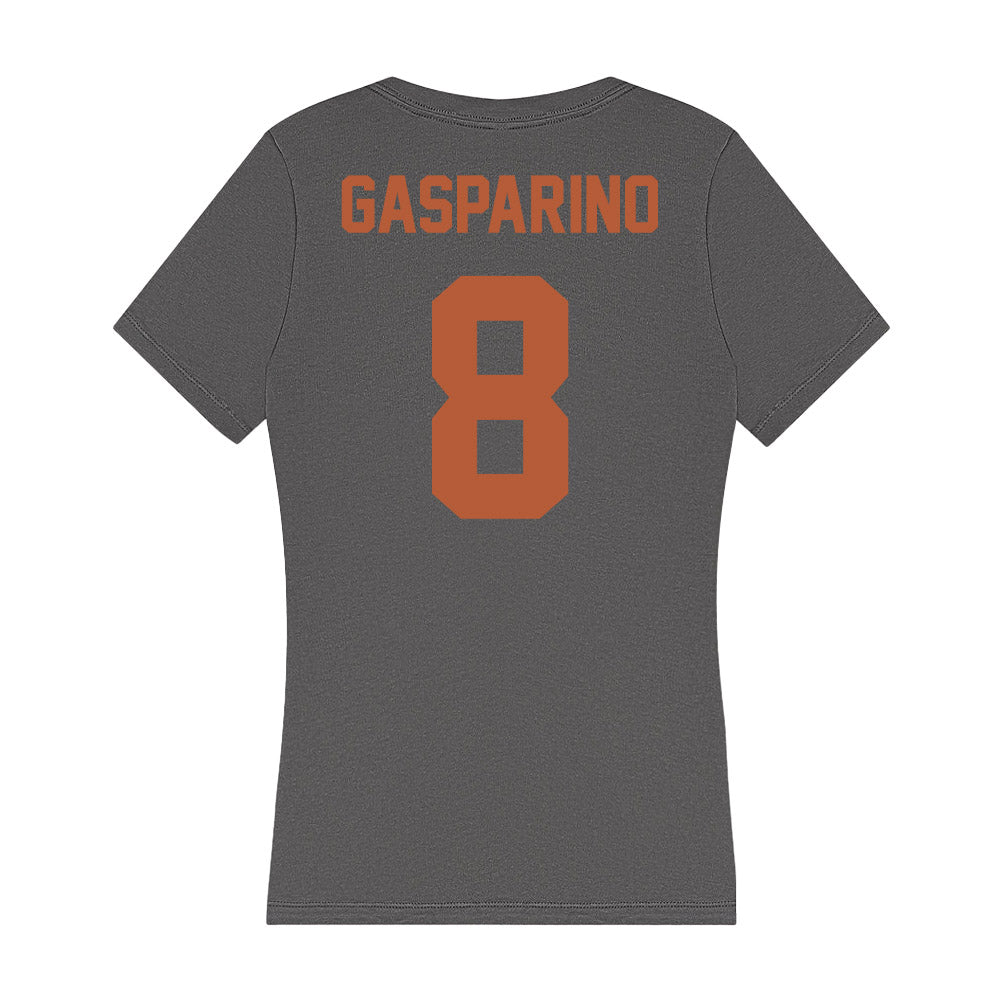 Texas - NCAA Baseball : Will Gasparino - Women's V-Neck T-Shirt-1