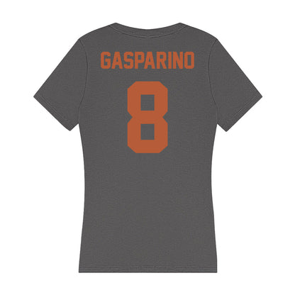 Texas - NCAA Baseball : Will Gasparino - Women's V-Neck T-Shirt-1