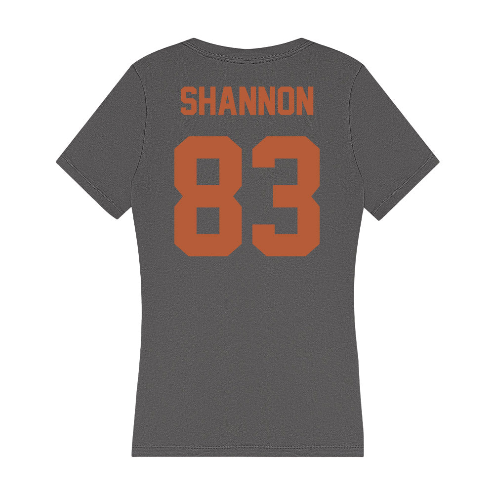 Texas - NCAA Football : Spencer Shannon - Women's V-Neck T-Shirt-1