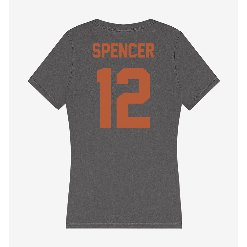 Texas - NCAA Baseball : Jared Spencer - Women's V-Neck T-Shirt-1