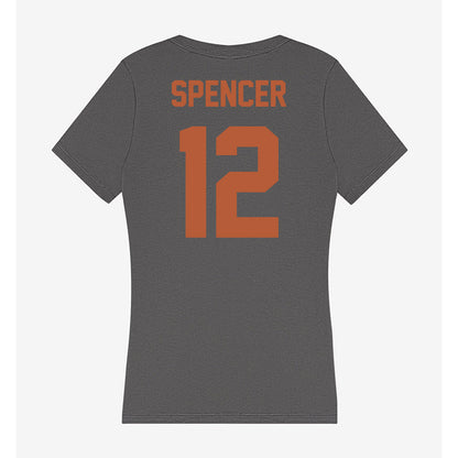 Texas - NCAA Baseball : Jared Spencer - Women's V-Neck T-Shirt-1