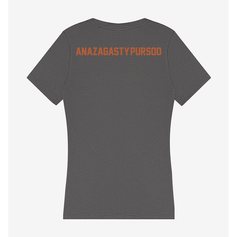 Texas - NCAA Women's Tennis : Ariana Anazagasty-Pursoo - Women's V-Neck T-Shirt-1