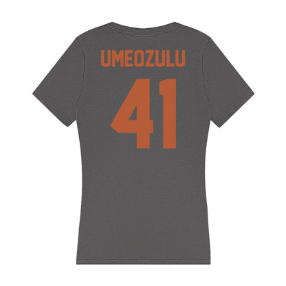 Texas - NCAA Football : Ziky Umeozulu - Women's V-Neck T-Shirt-1