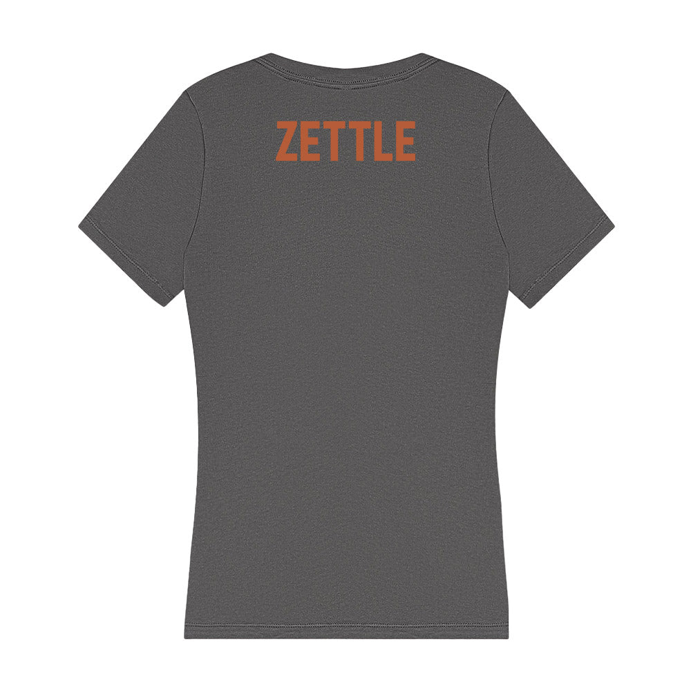 Texas - NCAA Men's Swimming & Diving : Alex Zettle - Women's V-Neck T-Shirt-1