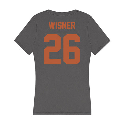 Texas - NCAA Football : Quintrevion Wisner - Women's V-Neck T-Shirt-1