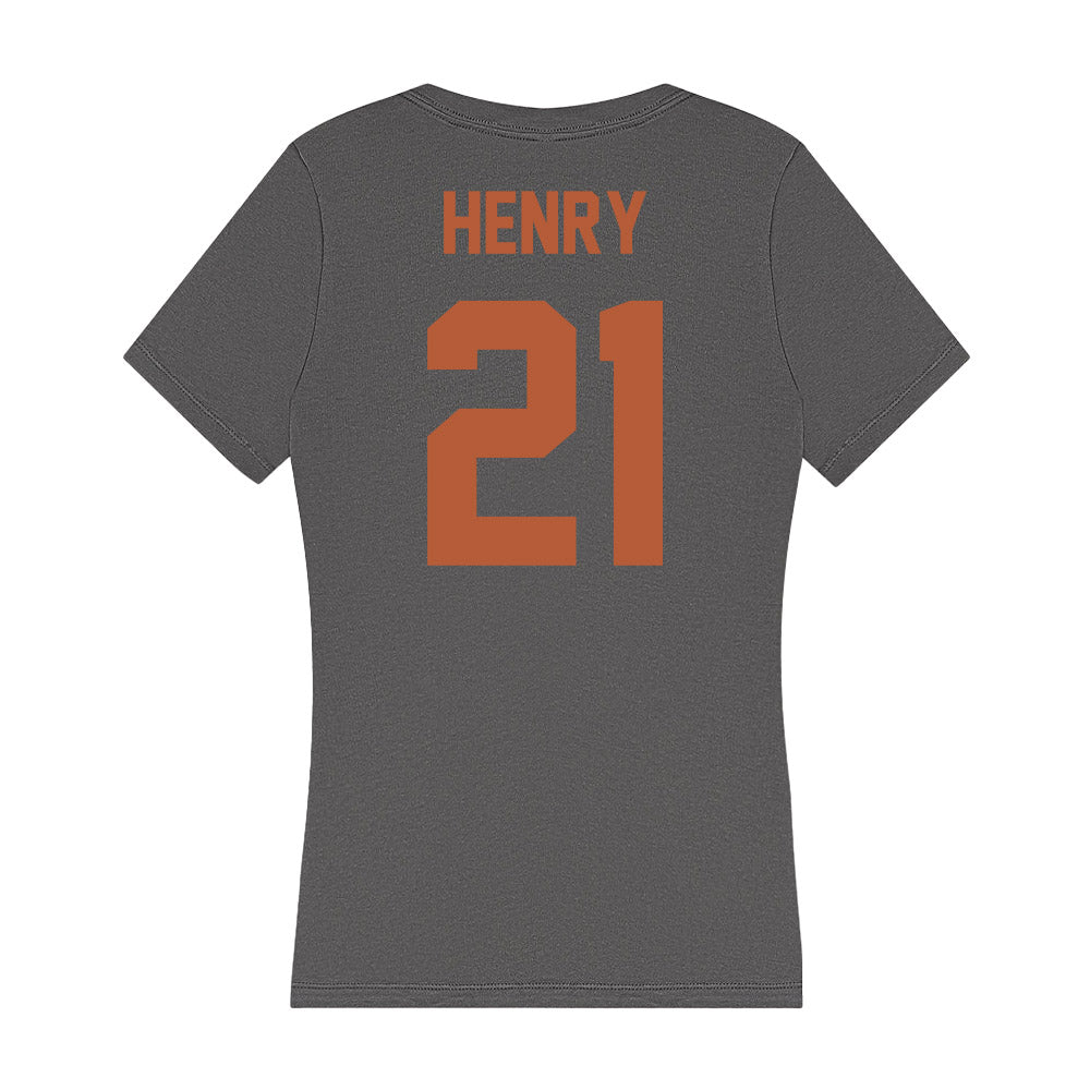 Texas - NCAA Softball : Kayden Henry - Women's V-Neck T-Shirt-1