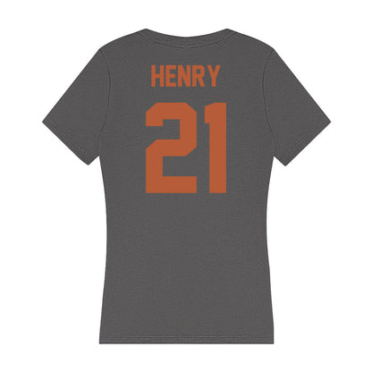 Texas - NCAA Softball : Kayden Henry - Women's V-Neck T-Shirt-1