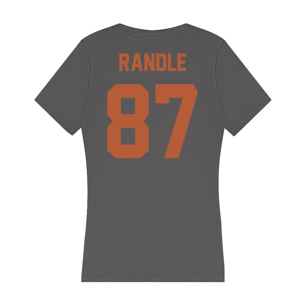 Texas - NCAA Football : Will Randle - Women's V-Neck T-Shirt-1