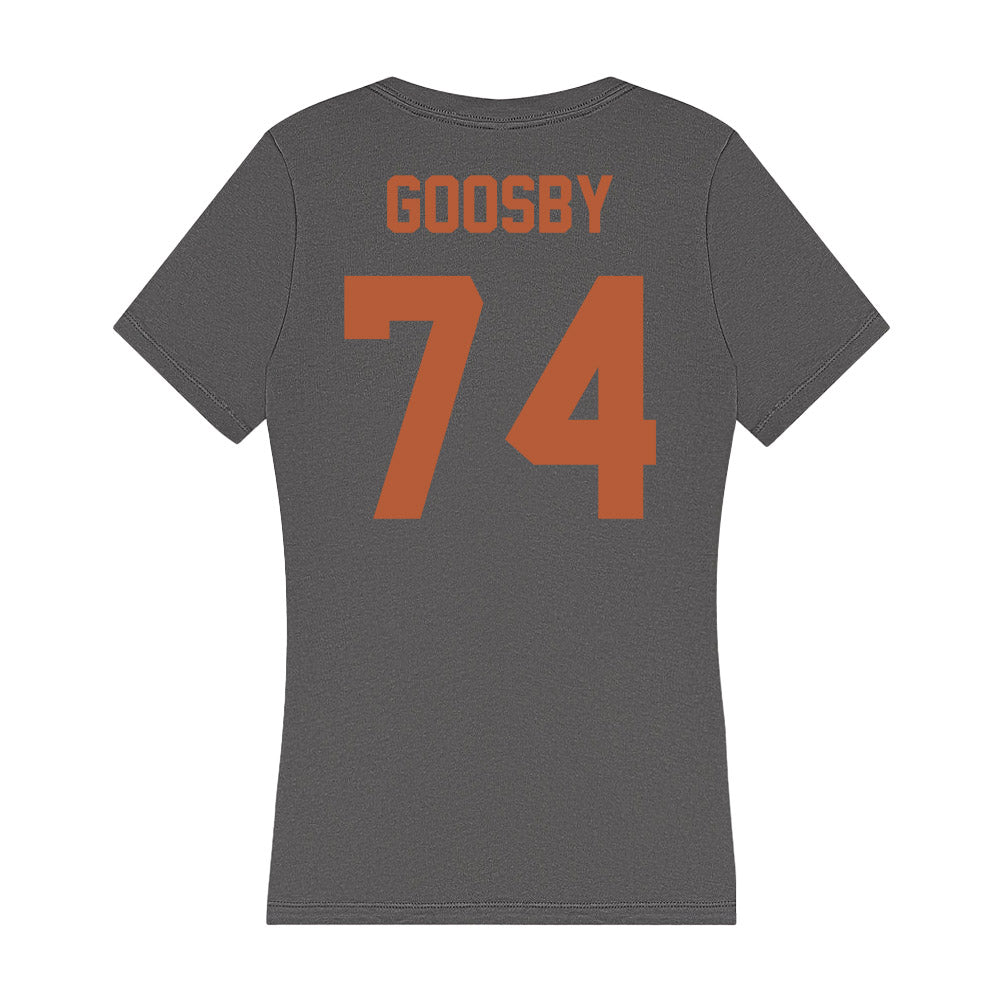 Texas - NCAA Football : Trevor Goosby - Women's V-Neck T-Shirt-1