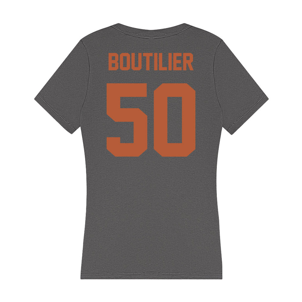 Texas - NCAA Women's Basketball : Abbie Boutilier - Women's V-Neck T-Shirt-1