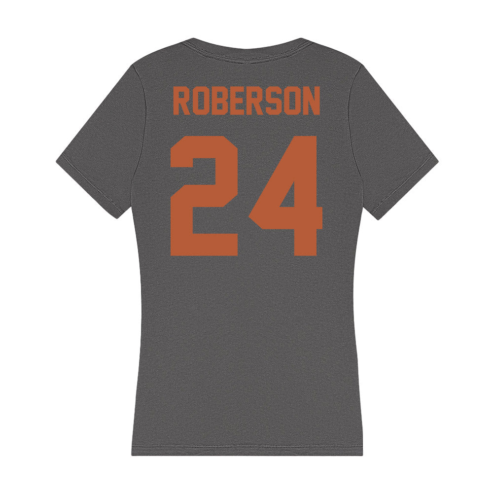 Texas - NCAA Football : Warren Roberson - Women's V-Neck T-Shirt-1