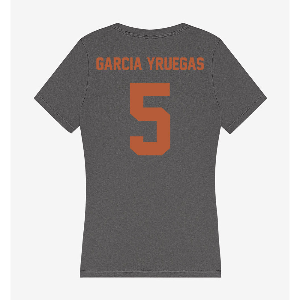 Texas - NCAA Baseball : Felix Garcia Yruegas - Women's V-Neck T-Shirt-1
