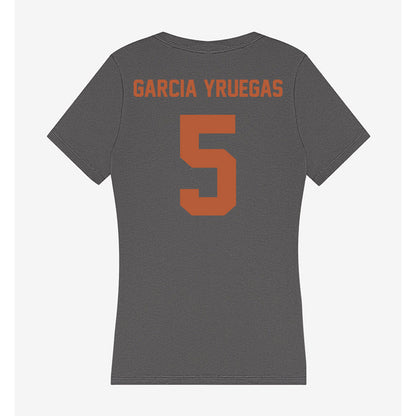 Texas - NCAA Baseball : Felix Garcia Yruegas - Women's V-Neck T-Shirt-1