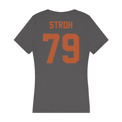 Texas - NCAA Football : Connor Stroh - Women's V-Neck T-Shirt-1