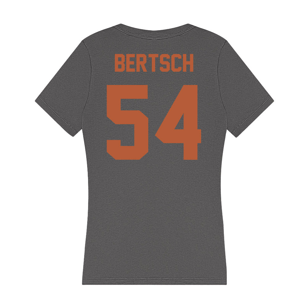 Texas - NCAA Baseball : Brandon Bertsch - Women's V-Neck T-Shirt-1