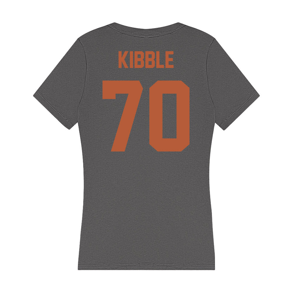 Texas - NCAA Football : Nate Kibble - Women's V-Neck T-Shirt-1