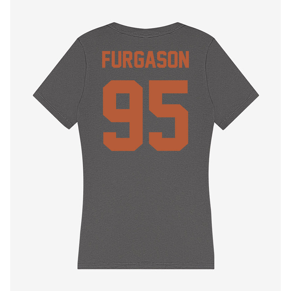Texas - NCAA Baseball : Jadyn Furgason - Women's V-Neck T-Shirt-1