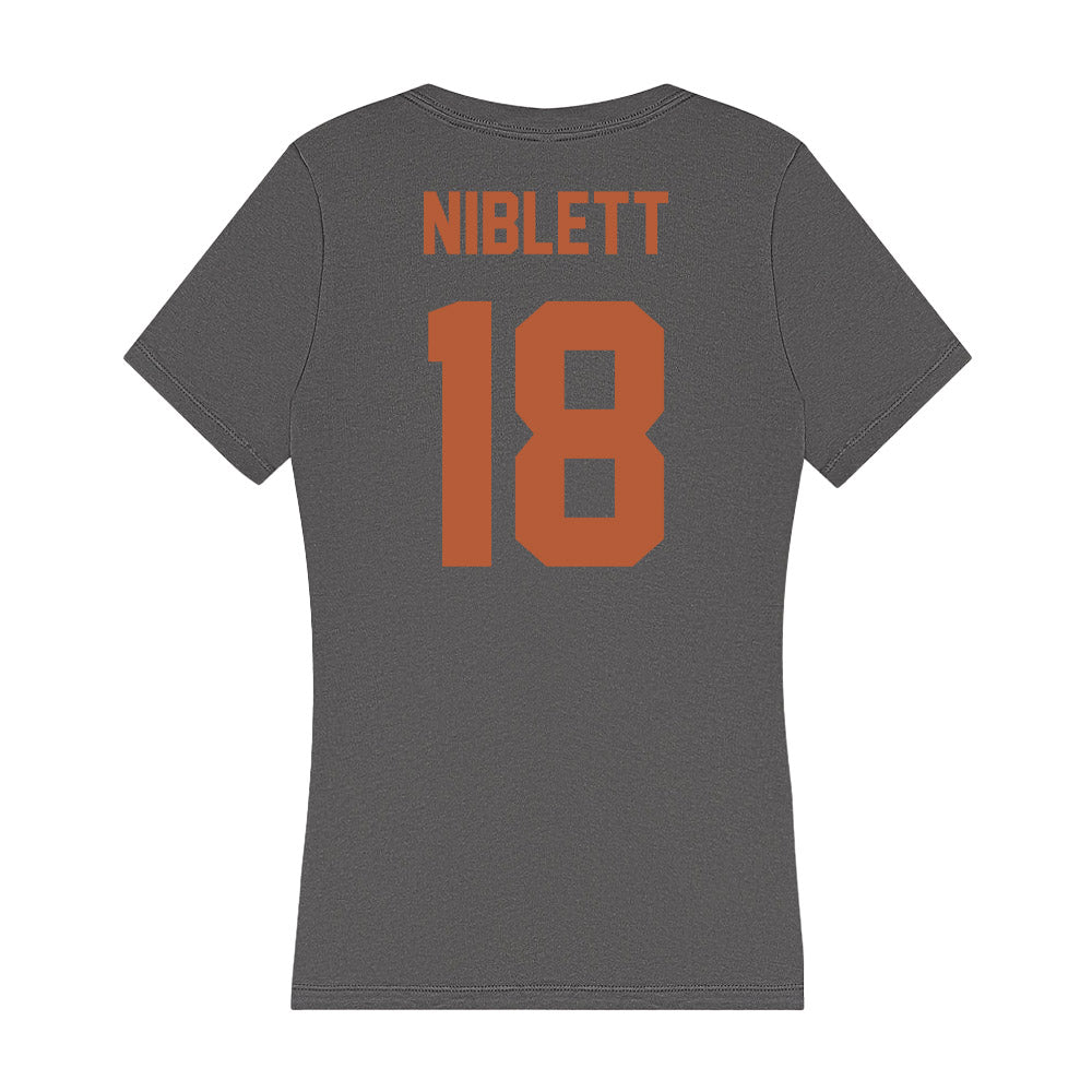 Texas - NCAA Football : Ryan Niblett - Women's V-Neck T-Shirt-1