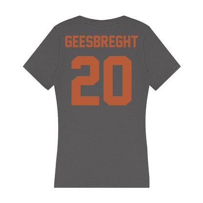 Texas - NCAA Women's Soccer : Vivian Geesbreght - Women's V-Neck T-Shirt-1