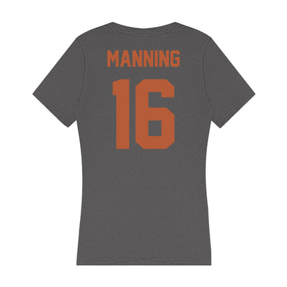 Texas - NCAA Football : Arch Manning - Women's V-Neck T-Shirt-1