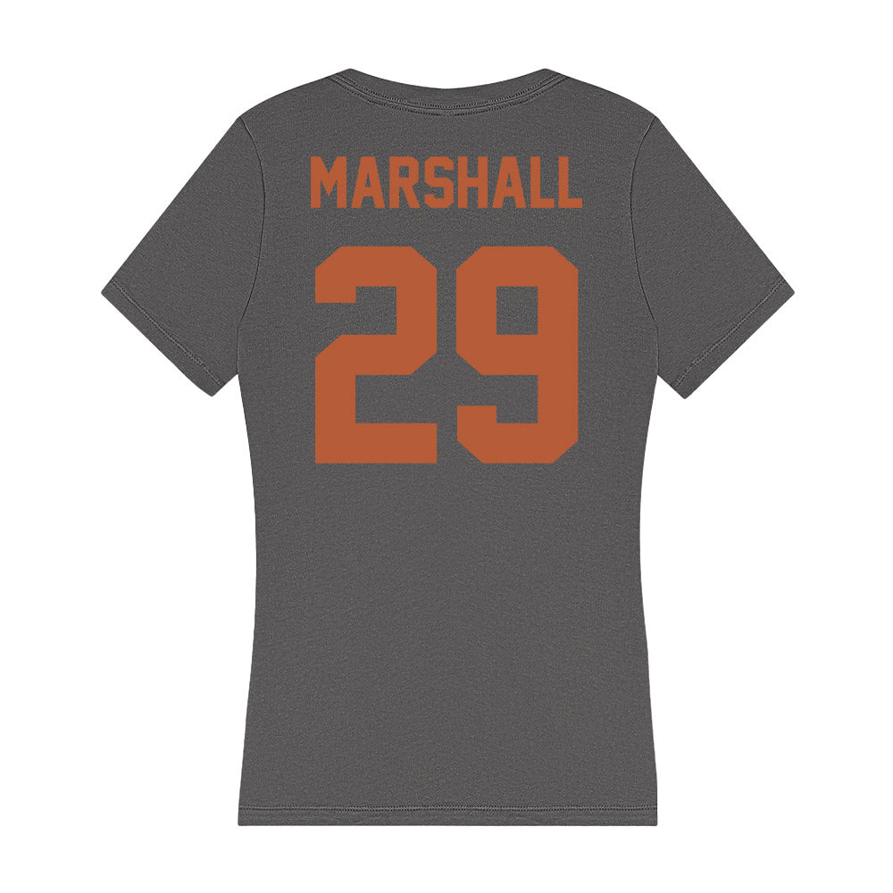 Texas - NCAA Football : Carson Marshall - Women's V-Neck T-Shirt-1