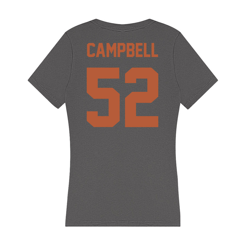 Texas - NCAA Football : Dj Campbell - Women's V-Neck T-Shirt-1