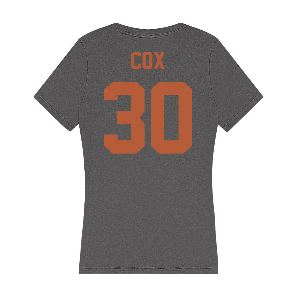 Texas - NCAA Women's Soccer : Sydney Cox - Women's V-Neck T-Shirt-1