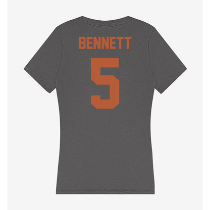 Texas - NCAA Softball : Kaydee Bennett - Women's V-Neck T-Shirt-1