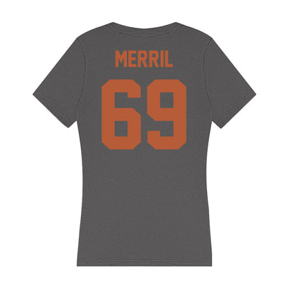 Texas - NCAA Football : Max Merril - Women's V-Neck T-Shirt-1