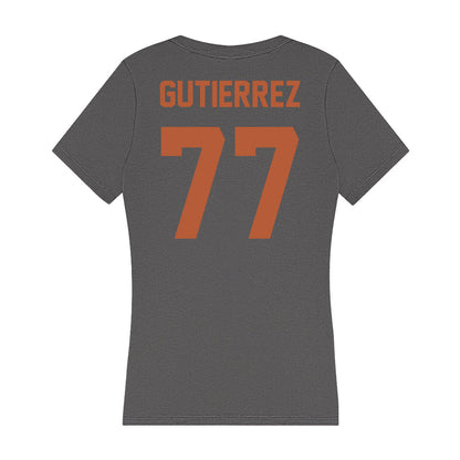 Texas - NCAA Softball : Citlaly Gutierrez - Women's V-Neck T-Shirt-1