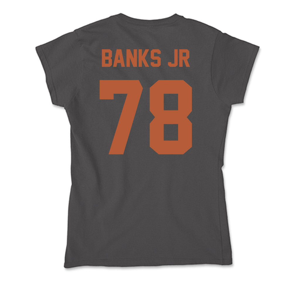 Texas - NCAA Football : Kelvin Banks Jr - Soft Style Women’s T-Shirt-1