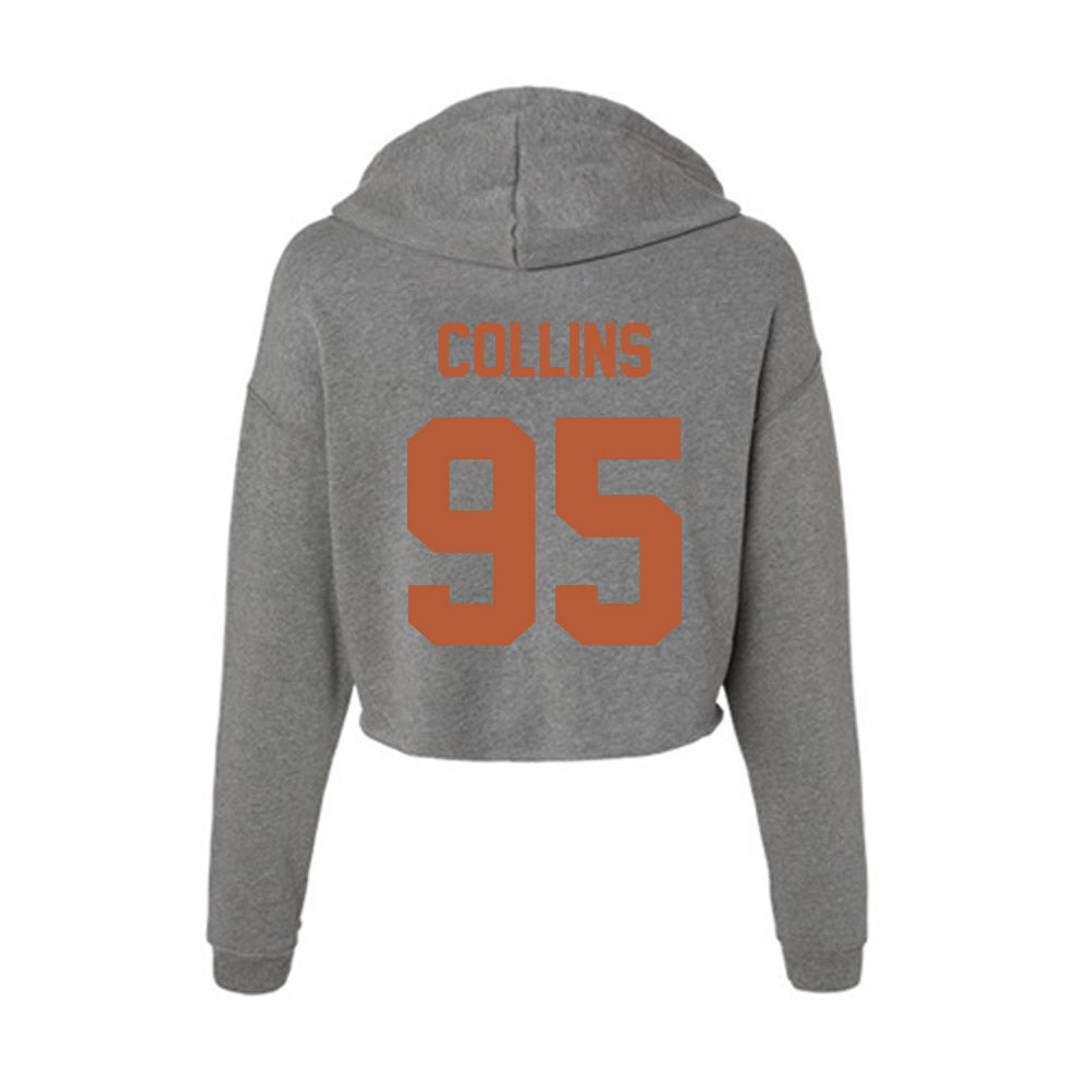 Texas - NCAA Football : Alfred Collins - Women's Crop Fleece Hoodie-1