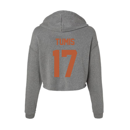 Texas - NCAA Baseball : Easton Tumis - Women's Crop Fleece Hoodie-1