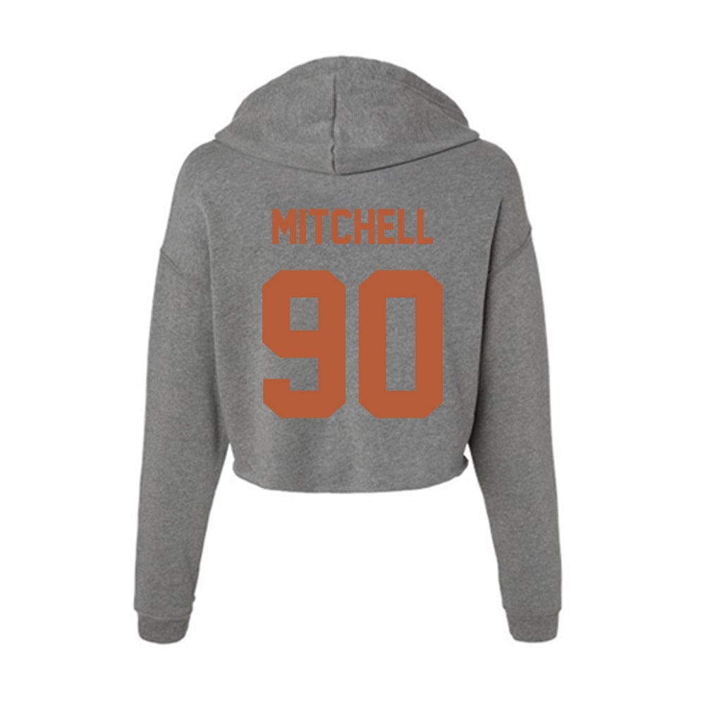 Texas - NCAA Football : Sydir Mitchell - Women's Crop Fleece Hoodie-1