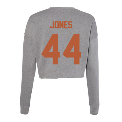 Texas - NCAA Women's Basketball : Taylor Jones - Women's Cropped Crew Fleece-1