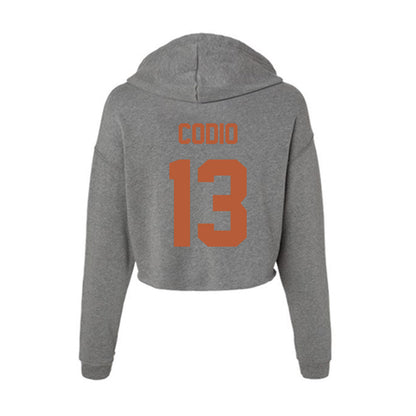 Texas - NCAA Women's Basketball : Jordana Codio - Women's Crop Fleece Hoodie-1