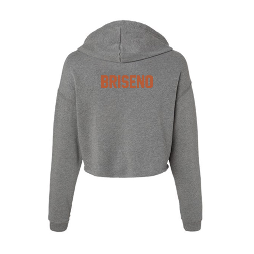 Texas - NCAA Women's Rowing : Ruby Briseno - Women's Crop Fleece Hoodie-1