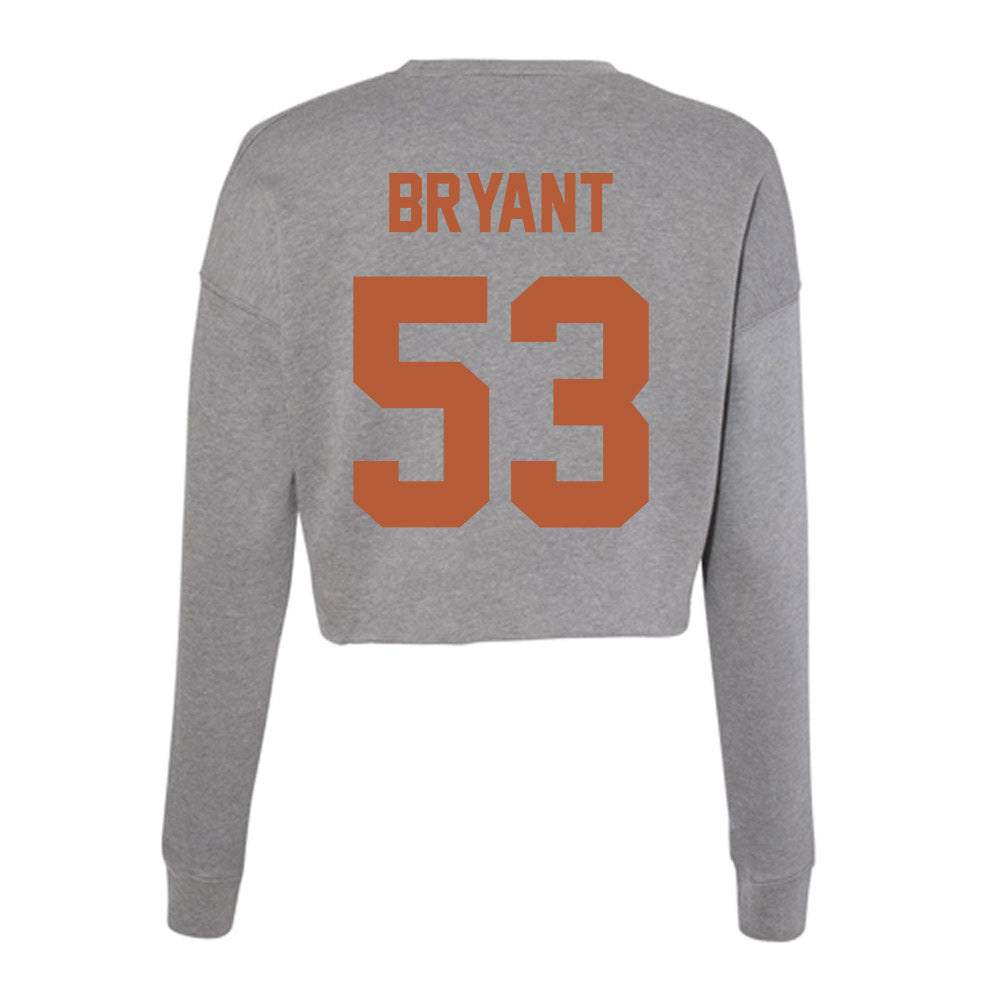 Texas - NCAA Football : Aaron Bryant - Women's Cropped Crew Fleece-1