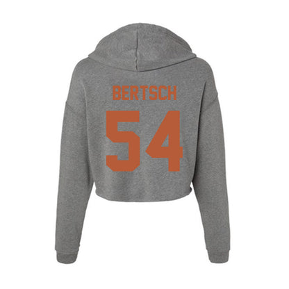 Texas - NCAA Baseball : Brandon Bertsch - Women's Crop Fleece Hoodie-1