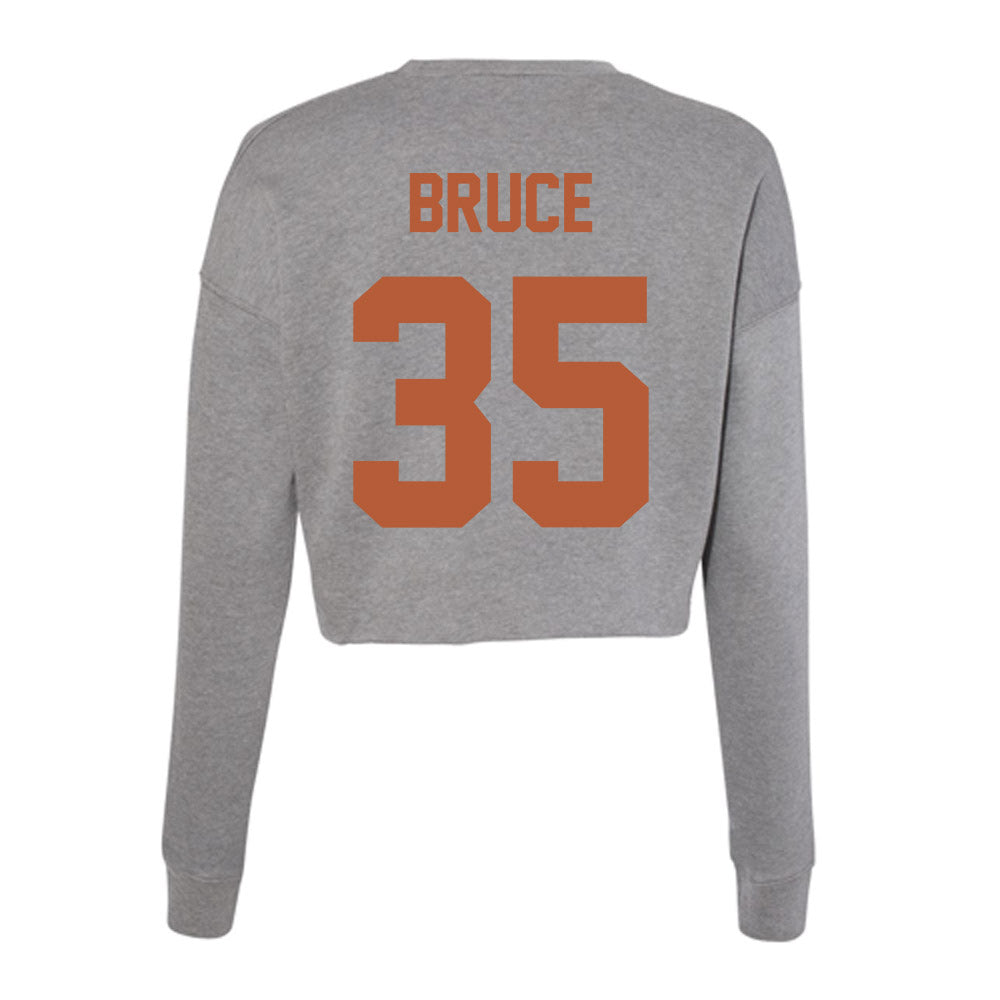 Texas - NCAA Football : Mccoy Bruce - Women's Cropped Crew Fleece-1