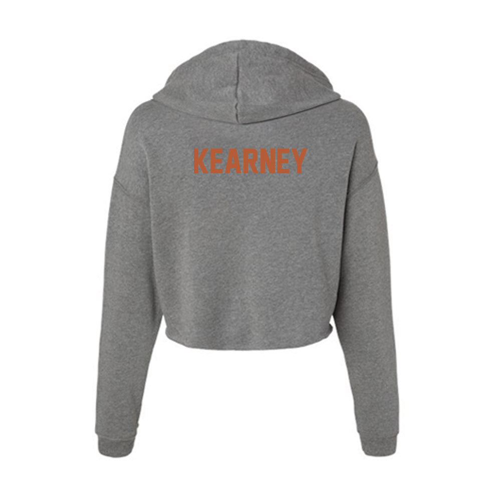 Texas - NCAA Women's Cross Country : Gabby Kearney - Women's Crop Fleece Hoodie-1