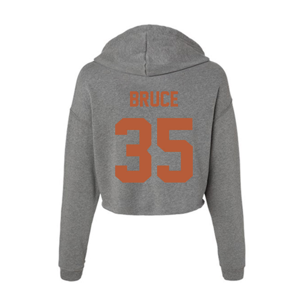 Texas - NCAA Football : Mccoy Bruce - Women's Crop Fleece Hoodie-1