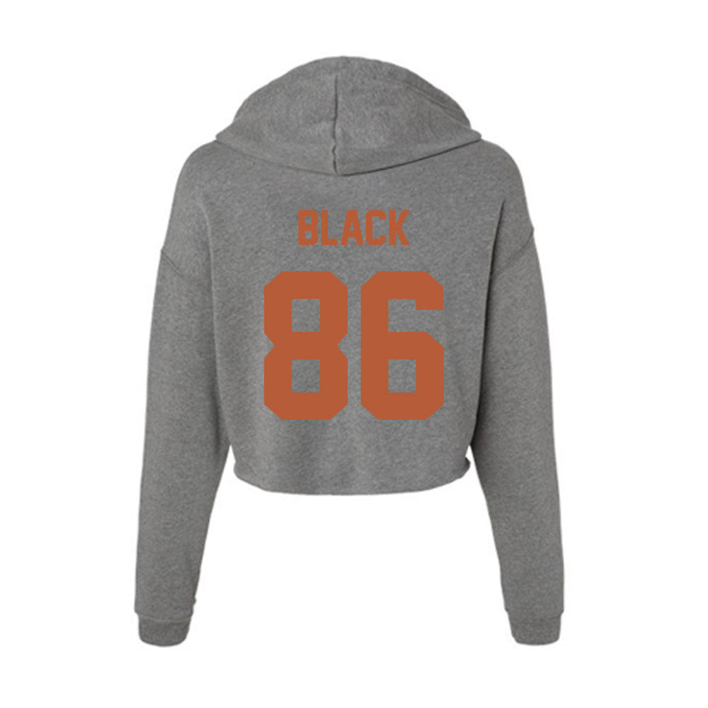 Texas - NCAA Football : Dorian Black - Women's Crop Fleece Hoodie-1