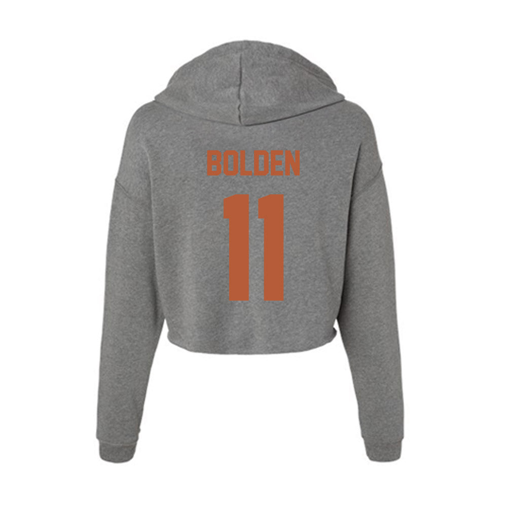 Texas - NCAA Football : Silas Bolden - Women's Crop Fleece Hoodie-1