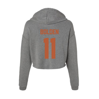 Texas - NCAA Football : Silas Bolden - Women's Crop Fleece Hoodie-1