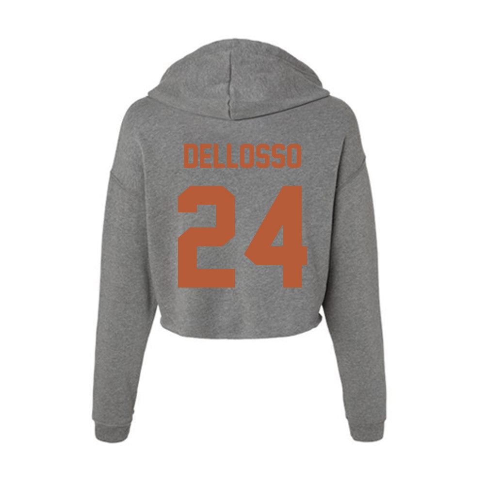 Texas - NCAA Women's Soccer : Taylor Dellosso - Women's Crop Fleece Hoodie-1