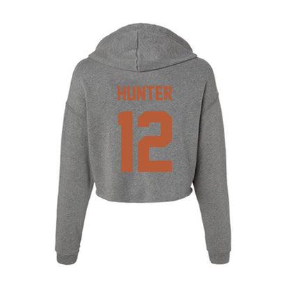 Texas - NCAA Softball : Victoria Hunter - Women's Crop Fleece Hoodie-1